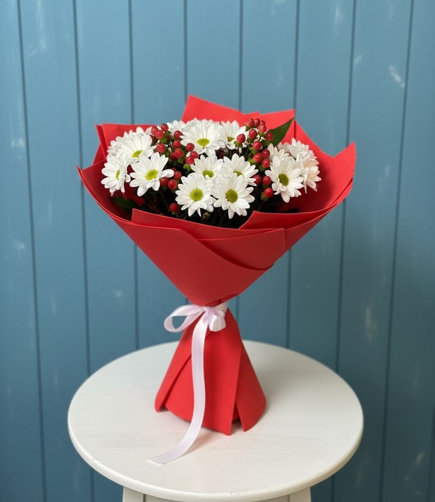 Букет цветов из: Хризантемы в Жуковке