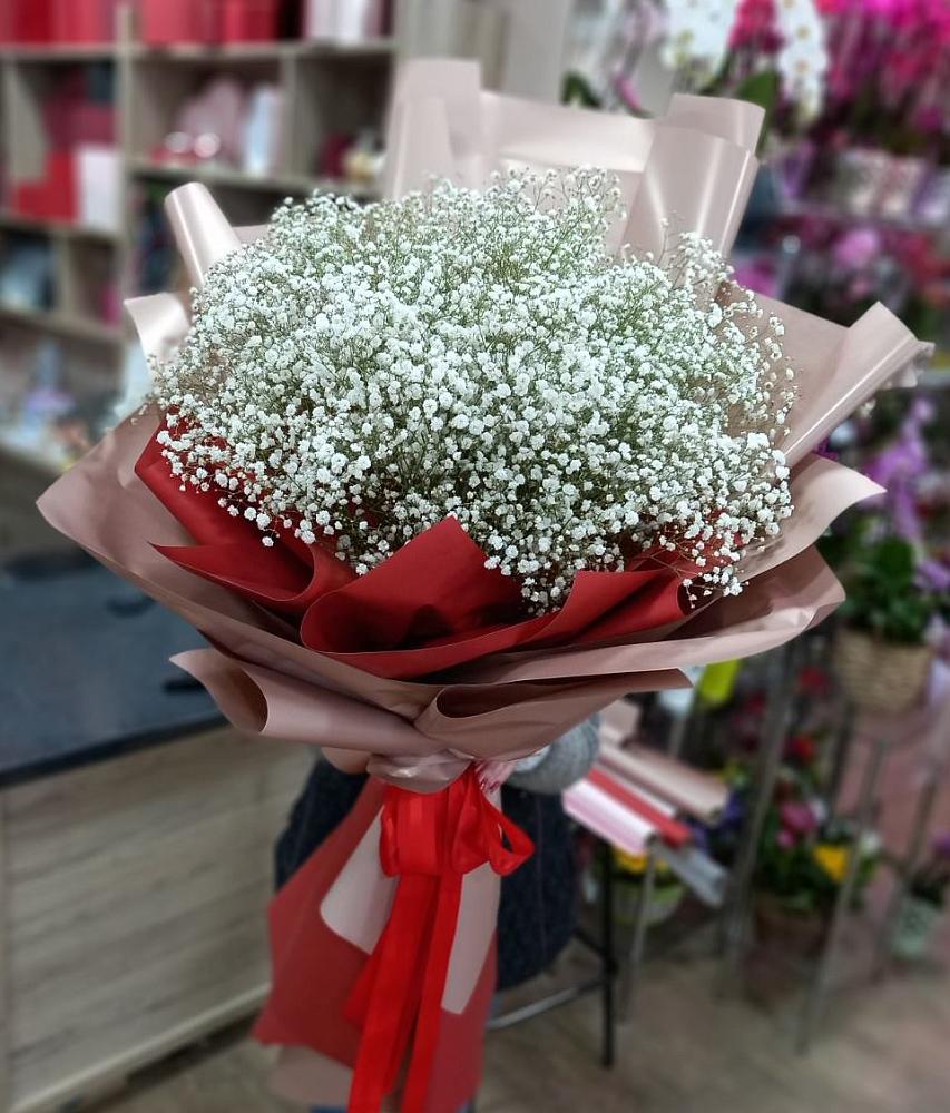 Букет Белые хлопья в Жуковке Букет цветов из: Гипсофила в Жуковке