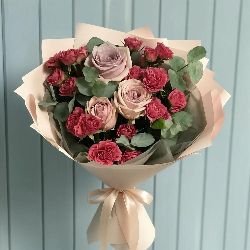 Букет цветов из: Гвоздики и Розы в Жуковке