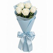 Букет 5 Белых роз Проуд #REPLACE_PRED# Жуковке