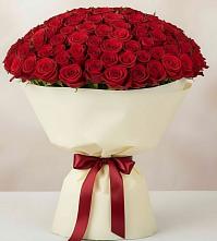 Букет 101 Красная роза Милано в Жуковке