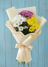 Букет цветов из:  Хризантемы #REPLACE_PRED# Жуковке