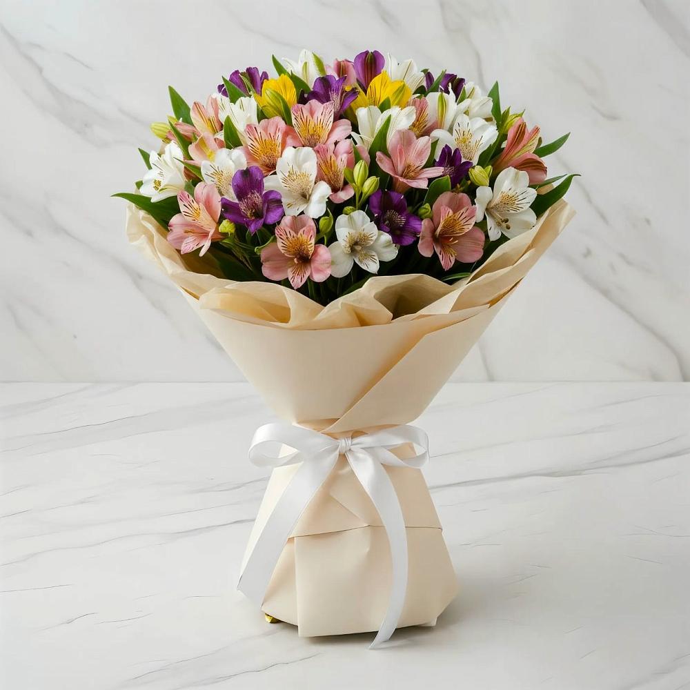 Букет цветов из: Альстромерии в Жуковке