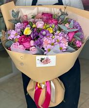 Букет цветов из:  Хризантемы, Гвоздики и Альстромерии #REPLACE_PRED# Жуковке