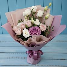 Букет цветов из:  Розы и Лизиантусы #REPLACE_PRED# Жуковке