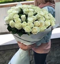 Букет 35 Белых роз #REPLACE_PRED# Жуковке