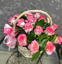 Цветочная композиция из Розы в корзине #REPLACE_PRED# Жуковке