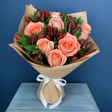 Букет цветов из:  Розы и Альстромерии #REPLACE_PRED# Жуковке