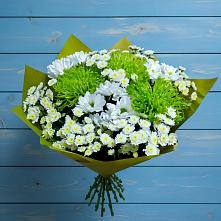 Букет цветов из:  Хризантемы #REPLACE_PRED# Жуковке