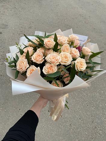 Букет Кремовые розы Латте в Жуковке