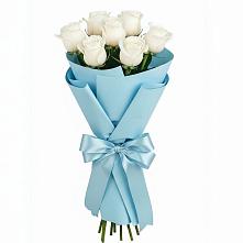 Букет 7 белых роз Проуд #REPLACE_PRED# Жуковке