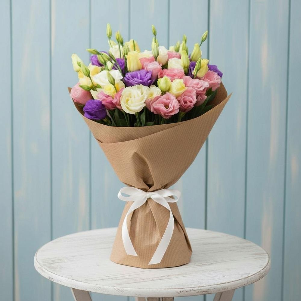 Букет цветов из: Лизиантусы в Жуковке