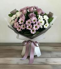 Букет цветов из:  Хризантемы и Розы #REPLACE_PRED# Жуковке