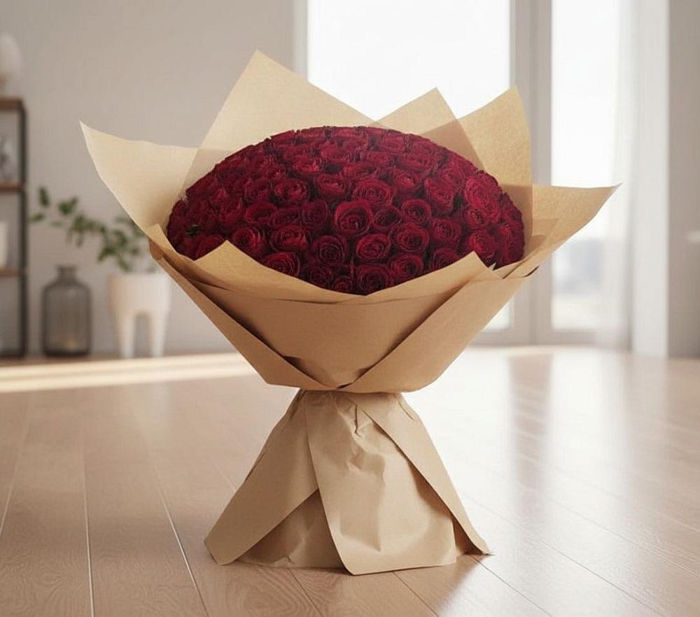 Букет 101 Красная роза в Жуковке