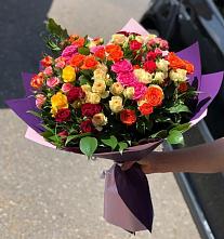 Букет Микс из разноцветных кустовых роз #REPLACE_PRED# Жуковке