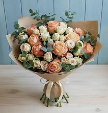 Букет цветов из:  Альстромерии и Розы #REPLACE_PRED# Жуковке
