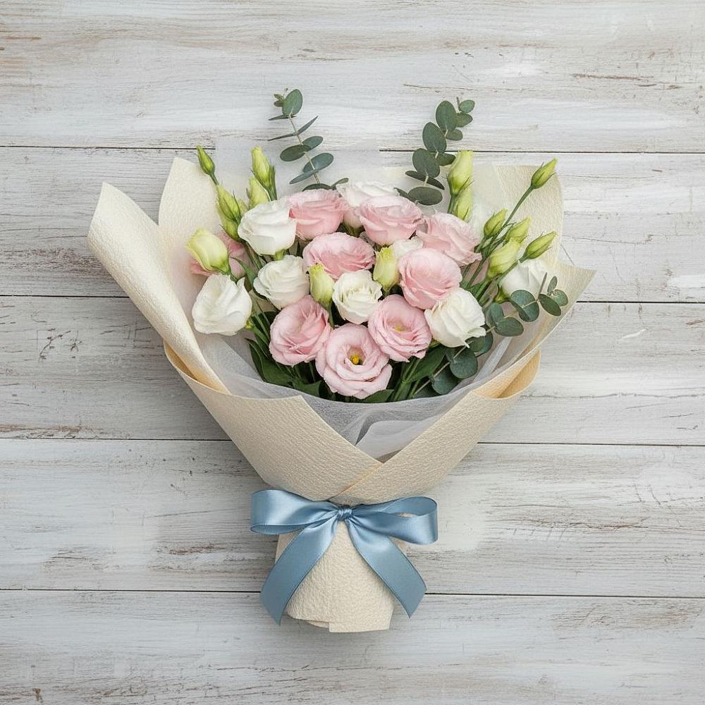 Букет цветов из: Лизиантусы в Жуковке